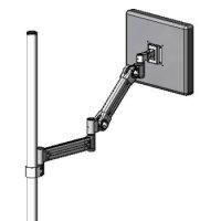 Pole mount LCD two arm system