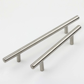 Steel cabinet handle