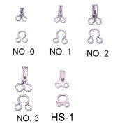 裙鉤,領鉤,內衣鉤(型號分為NO. 0, NO. 1, NO. 2, NO. 3, HS-1)