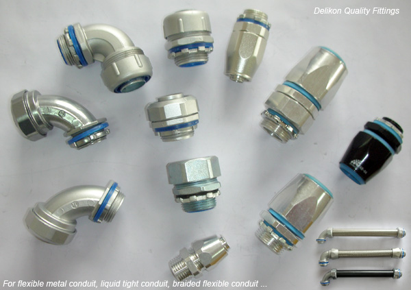 DELIKON liquid tight CONDUIT connector and fittings,DMA DMB liquidtight connector