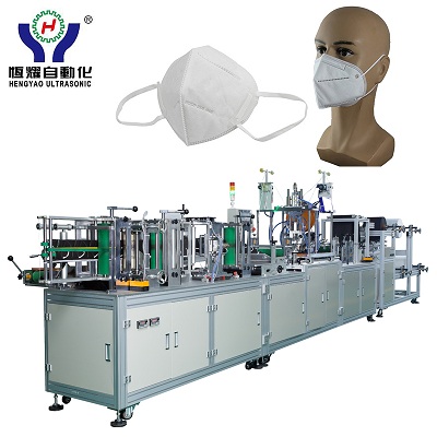 Automatic folding mask machine