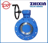 DI BS EN593 Resilient Seated flanged Double Eccentric Butterfly Valve