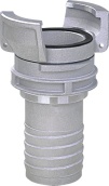 GUILLEMIN COUPLING WITH LOCK RING AND MULTI-SERRTED HOSE TAIL