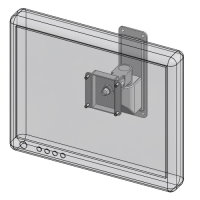 Reference of compact wall mount LCD & extended KB bracket
