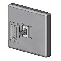 Compact wall mount LCD bracket