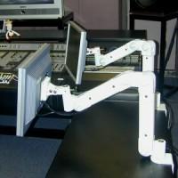 Desk top mount LCD foldable arm