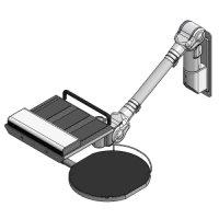 Keyboard clamp with optional extended mouse tray