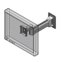Wall mount LCD extended arm