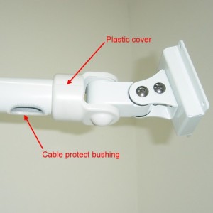 Plastic cover for cabling protection