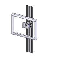 Track mount compact LCD bracket