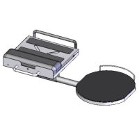 Keyboard clamp with optional extended mouse tray