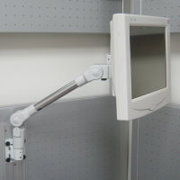 Reference of slim arm track mounting solution