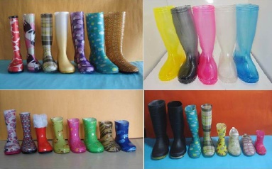 Various Kids PVC Rain Boots, Transparent Rain Boots
