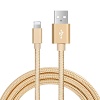 Metallic Nylon Braided USB Cable, USB A to Lightning Cable / Micro USB Cable / Type C Cable, Fast Charging and Data Sync USB