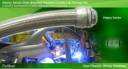 HEAVY SERIE over braided flexible metal conduit HEAVY SERIE conduit fittings FOR industry high temperature WIRINGS