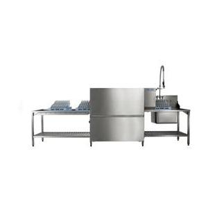大型商用洗碗機HOBART C- 64A/不鏽鋼工作檯/預洗噴槍/籃框架/殘菜桶車/清潔劑自動分配機S.S Soil Table/S.S Clean Table